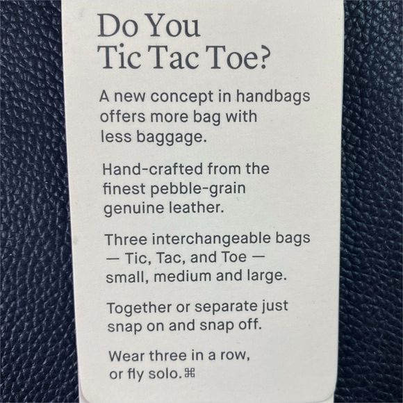 Tic Tac Toe - The Maxime Handbags - Picture 9 of 9